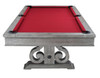 STABLES Silver Distressed 7-FT Dining Table With Pool Table