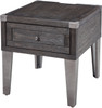 KREIMER 22" Wide End Table with USB Ports