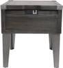 KREIMER 22" Wide End Table with USB Ports