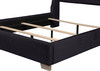 ELEINA Black Velvet Bed