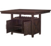 FORESTER Counter Height 56" Wide Table with Storage & Extension