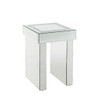 Noralie - 16" End Table With Faux Diamonds - Mirrored
