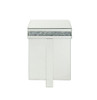 Noralie - 24"H End Table - Mirrored & Faux Diamonds