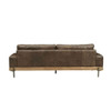 Silchester - Sofa - Distress Chocolate Top Grain Leather & Oak