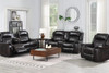 VINCIT Brown Reclining Sofa, Loveseat & Recliner