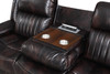 VINCIT Brown Reclining Sofa, Loveseat & Recliner