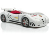 COUPE White Lighted Race Car Bed