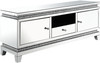 SCARLETA Mirrored 59" Wide TV Stand with LED Lights