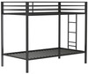 SAM Black Twin over Twin Bunk Bed