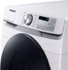 LMAX F23 White Front Load 4.5 cu. ft. Washer & 7.4 cu. ft. Electric Dryer Set with Pedestals