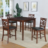 MCKAY Brown 5 Piece Counter Height Set