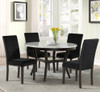 SAFIRE Black & White 5 Piece Dining Set