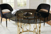 Serilda Black & Gold 5 Piece Dining Set