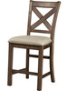 ALPINE Brown 19" Wide Counter Height Chair