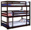 Sandler - Twin Triple Bunk Bed - Cappuccino