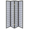 Roberto - 4-panel Linear Grid Design Folding Screen