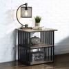 Zudora - Nightstand - Antique Oak & Black