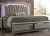 MARVILLA Silver LED Storage Bedroom