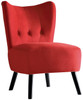 WILMA Red Accent Chair