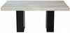 NUBIA White Marble 70" Wide Rectangular Counter Height Table