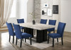 Clarice Blue Faux Marble 7 Piece Dining Set