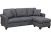 Sanders Gray 86" Wide Reversible Sectional