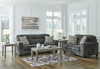 ZEKKI Gray Velvety Sofa & Loveseat