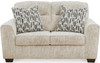 ZEKKI Beige Velvety Sofa & Loveseat