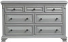 CONROE Gray 65" Wide Dresser