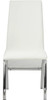 HEIZER White 17" Wide Dining Chair