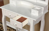 KEONA White 30" Wide Vanity with Stool