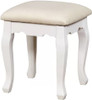 KOLEYNA White 32" Wide Vanity with Stool