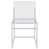 Acrylic - Dining Side Chair (Set of 2) - Clear And Chrome