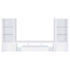 Jude - 3 Piece Entertainment Center With 71" TV Stand - White High Gloss