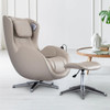 Bliss VL Taupe SL Track Swivel Massage Chair & Ottoman