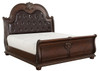 JARISSA Dark Cherry 70" Height Sleigh Bed