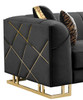 JOAO Black Luxury Sofa & Loveseat