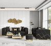 JOAO Black Luxury Sofa & Loveseat