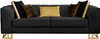 JOAO Black Luxury Sofa & Loveseat