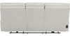 Hidden Hills White 90" Wide Reclining Sofa with Power Headrests