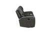 Linton - Leather Console Loveseat With Dual Recliners