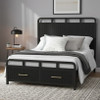 BRIAA Black 57" Height Platform Bed with Drawers