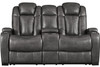 ERIKSON Gray Power Reclining Sofa & Loveseat