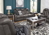 ERIKSON Gray Power Reclining Sofa & Loveseat