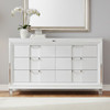 LEACREST White 67" Wide x 41" Height Dresser