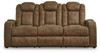 Wolfridge - Brindle - Power Reclining Sofa With Adj Headrest