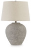 Dreward - Paper Table Lamp - Distressed Gray