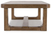 Cabalynn - Light Brown - Rectangular Cocktail Table