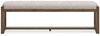 Cabalynn - Large Uph Dining Room Bench - Oatmeal / Light Brown