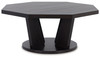 Chasinfield - Octagon Coffee Table - Dark Brown